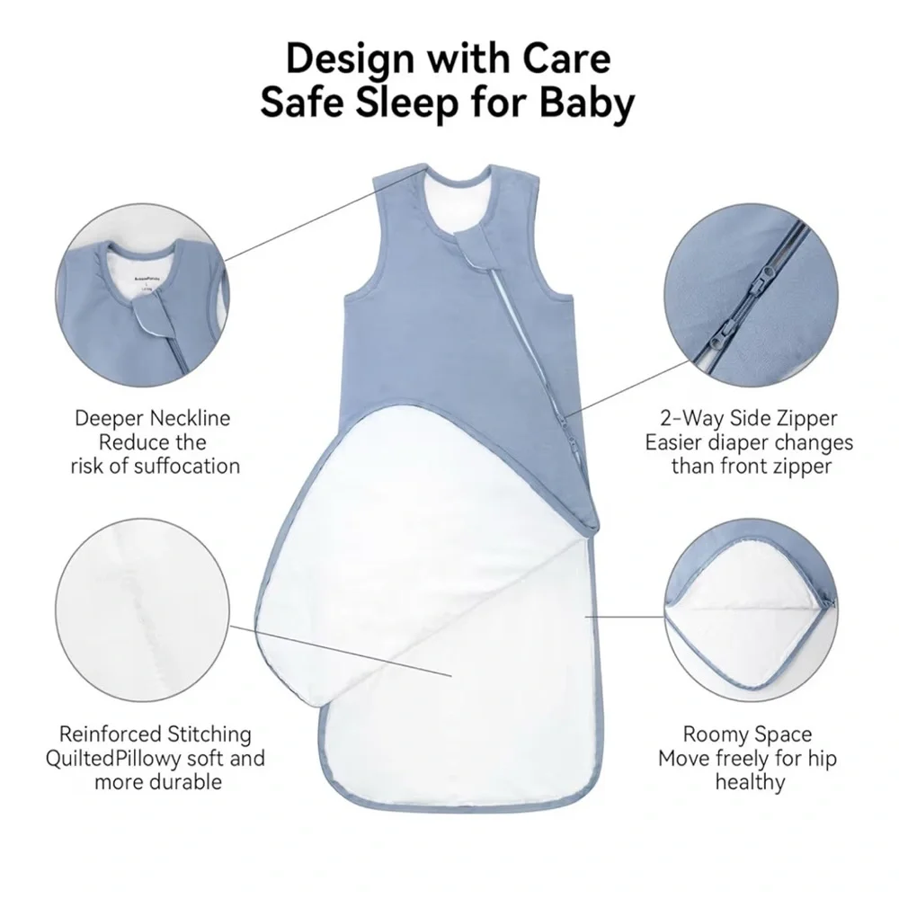 BubblePanda Bamboo‎ Rayon Sleep Sack – Size XXL (24-36 months) 🐼